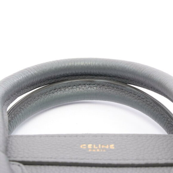 Celine Luggage Shopper Handbag Leather Gray - Picture 5 of 8